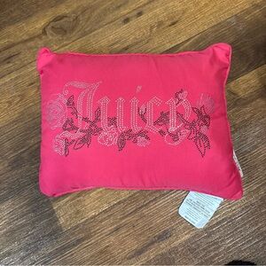 Juicy Couture y2k Pink Decorative Pillow sparkles